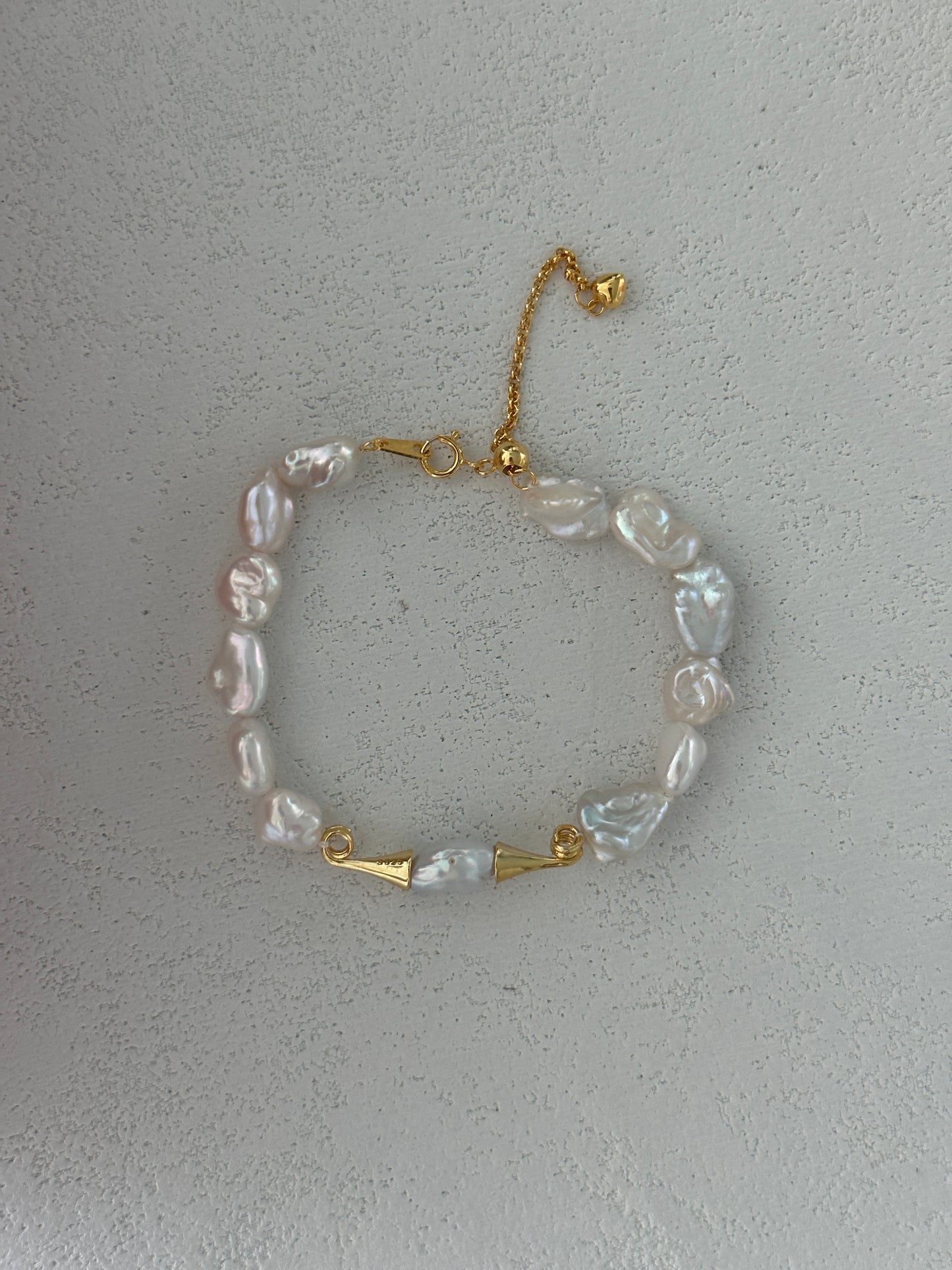 Golden Horizon Pearl Bracelet